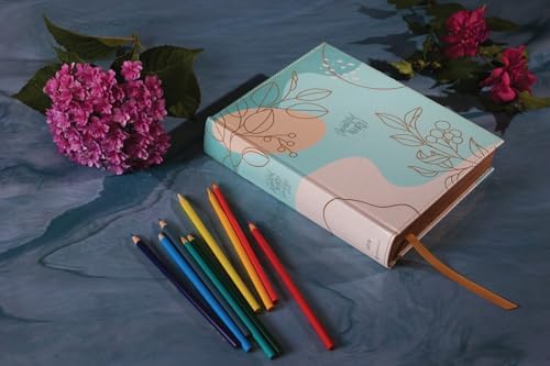 NIV, Beautiful Word Coloring Bible, Large Print, Leathersoft over Board, Teal: Hundreds of Verses to Color by Zondervan