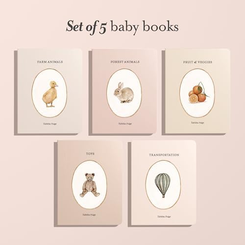 Our Little Library: A Foundational Language Vocabulary Board Book Set for Babies, Including Farm & Forest Animals, Fruits & Veggies, Toys & More (Tabitha Paige Children's Book Series) by Tabitha Paige MS CCC-SLP