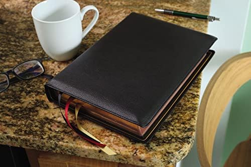 KJV, Thompson Chain-Reference Bible, Premium Goatskin Leather, Black, Premier Collection, Art Gilded Edges, Black Letter, Comfort Print by Zondervan
