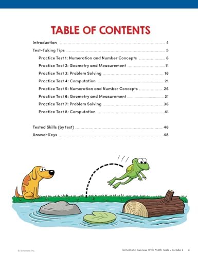 Scholastic Success with Math Tests Grade 4 Workbook by Scholastic Teaching Resources