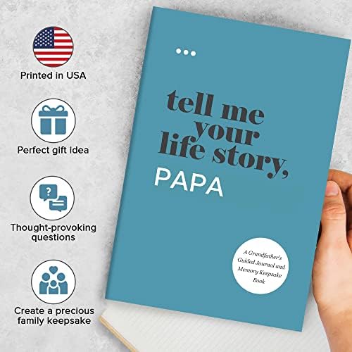 Tell Me Your Life Story, Papa: A Grandfather’s Guided Journal and Memory Keepsake Book (Tell Me Your Life Story® Series Books) by Questions About Me