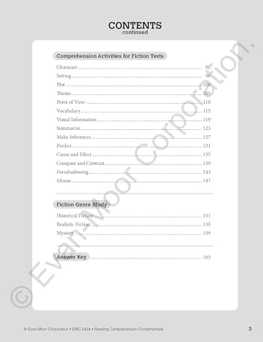 Evan-Moor Reading Comprehension Fundamentals, Grade 4 Teacher's Edition - Supplemental Teaching Resource for Reading by Evan-Moor Educational Publishers