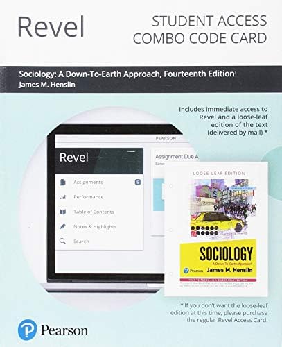 Sociology: A Down-To-Earth Approach-- Revel + Print Combo Access Code by Jim Henslin