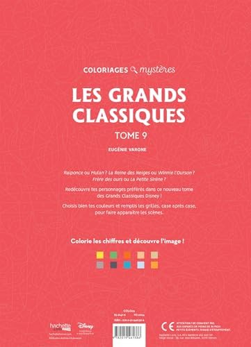 Coloriages mystères Disney - Les Grands classiques Tome 9 by Eugénie Varone