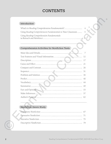 Reading Comprehension Fundamentals, Grade 3 by Evan-Moor Educational Publishers