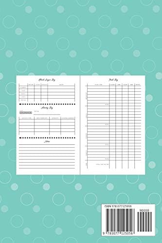 Diabetes Log Book: Keep Track of Your Daily Food Intake and Blood Sugar Glucouse Levels (Size 6x9) by Ellejoy Journals