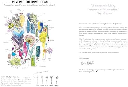 The Reverse Coloring Book™: Mindful Journeys: Be Calm and Creative: The Book Has the Colors, You Draw the Lines by Kendra Norton