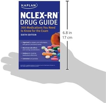 NCLEX-RN Drug Guide: 300 Medications You Need to Know for the Exam (Kaplan Test Prep) by Kaplan Nursing