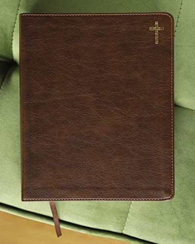 NIV, Journal the Word Bible (Perfect for Note-Taking), Double-Column, Leathersoft, Brown, Red Letter, Comfort Print: Reflect, Take Notes, or Create Art Next to Your Favorite Verses by Zondervan