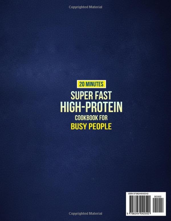20 Minutes Super Fast High-Protein Cookbook for Busy People: Tasty, Quick, and Balanced Recipes for Lasting Energy and Fullness — Simple and Perfect for Everyone by Hannah Barker