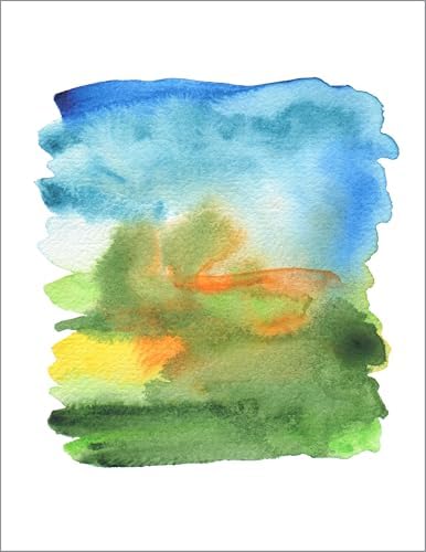 Reverse Coloring Book for Anxiety Relief: Draw Designs on Watercolor Art by Rockridge Press