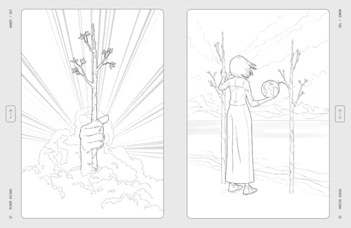 Manga Tarot: A Colouring Book (Manga Colouring) by Welbeck