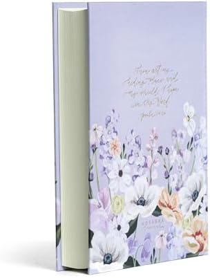 KJV Notetaking Bible, Large Print Hosanna Revival Edition, Lavender/Peach Cloth Over Board, KJV Holy Bible, Red Letter, Single-Column, Journaling Space, Reading Plan, Easy-to-Read Bible Slab Type by Holman Bible Publishers