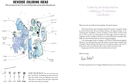 The Reverse Coloring Book™: Through the Seasons: The Book Has the Colors, You Make the Lines by Kendra Norton