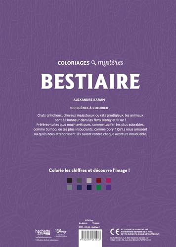 Coloriages mystères Disney - Bestiaire by Alexandre Karam