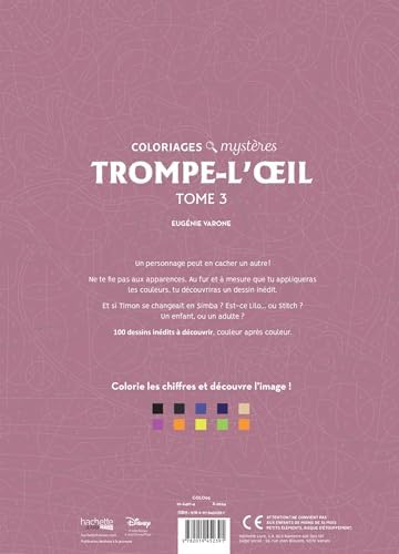 Coloriages mystères Disney - Trompe l'oeil Tome 3 by Eugénie Varone