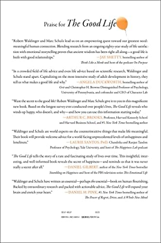 The Good Life: Lessons from the World's Longest Scientific Study of Happiness by Robert Waldinger M.D.