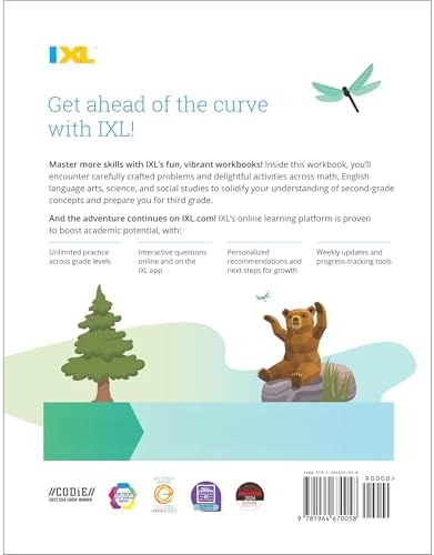 IXL Ultimate Summer 2nd to 3rd Grade Workbooks, Math, Reading Comprehension, Language Arts, Geography, Science, Social Studies, and Writing Practice for Kids (IXL Ultimate Summer Workbooks) by IXL Learning