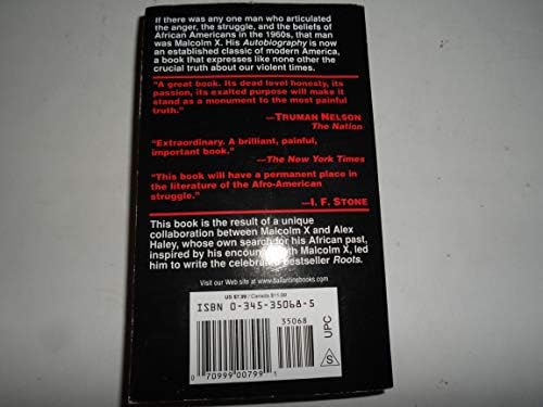 The Autobiography Of Malcolm X by Malcolm X
