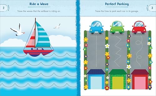 Preschool Activity Book Trucks, Cars, and Airplanes: 80 Games to Learn Letters, Numbers, Colors, and Shapes (School Skills Activity Books) by Valerie Deneen