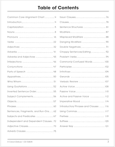 Carson Dellosa | The 100 Series: Grammar Workbook Grades 7-8, Language Arts, 128pgs by Carson Dellosa Education