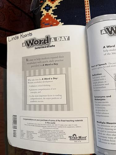 A Word a Day, Grades 4-8 by Evan-moor Educational Publishing