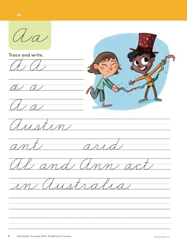 Scholastic Success with Traditional Cursive Grades 2-4 Workbook by Scholastic Teaching Resources
