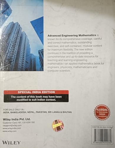Wiley India Advanced Engineering Mathematics, 10Ed, Isv by Erwin Kreyszig