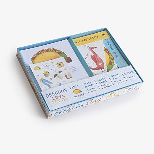 Dragons Love Tacos Party-in-a-Box: Includes Fold-Out Game, Banner, and 20 Sticker Sheets by Adam Rubin