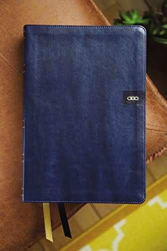 NIV, Thompson Chain-Reference Bible, Large Print, Leathersoft, Navy, Thumb Indexed, Red Letter, Comfort Print by Zondervan