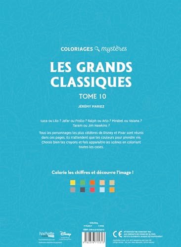 Coloriages mystères Disney - Les Grands classiques Tome 10 by Jérémy Mariez