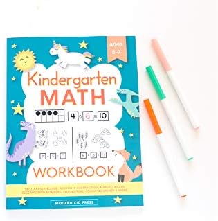 Kindergarten Math Workbook: Kindergarten and 1st Grade Workbook Age 5-7 | Homeschool Kindergarteners | Addition and Subtraction Activities + Worksheets by Modern Kid Press