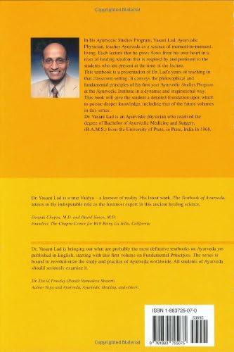 Textbook of Ayurveda, Vol. 1: Fundamental Principles of Ayurveda by Vasant Lad