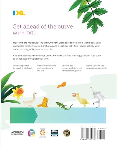The IXL Ultimate 5th Grade Math Workbook, Activity Book for Kids Ages 10-11 Covering Multiplication, Division, Fractions, Decimals, Geometry, and More Mathematics (IXL Ultimate Workbooks) by IXL Learning