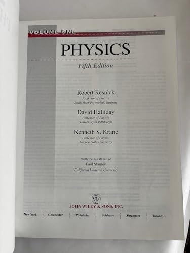 Physics, Volume 1 by Robert Resnick