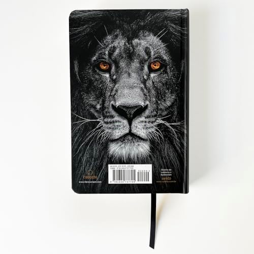 Biblia RVR 1960 letra grande tamaño manual, tapa dura León de Juda con índice / Spanish Bible RVR 1960 Handy Size Large Print Hardcover Lion of Judah with In (Spanish Edition) by Reina Valera Revisada 1960