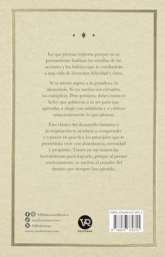 Como pienses será tu vida: El primer libro (de inspiración) de la historia (Spanish Edition) by James Allen