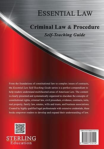 Criminal Law & Procedure: Essential Law Self-Teaching Guide by Sterling Test Prep