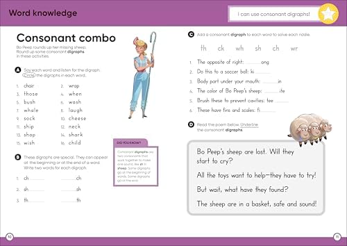 Disney Learning Big Workbook Grade 3: Math & English Workbook for Kids Aged 8-9, Curriculum-Based by DK