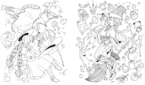 Coloriages - Sorcières et créatures féériques by Hélène Canac
