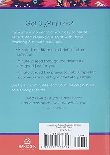 3-Minute Devotions for Teen Girls: 180 Encouraging Readings by April Frazier