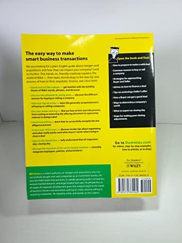 Mergers and Acquisitions For Dummies by Bill Snow