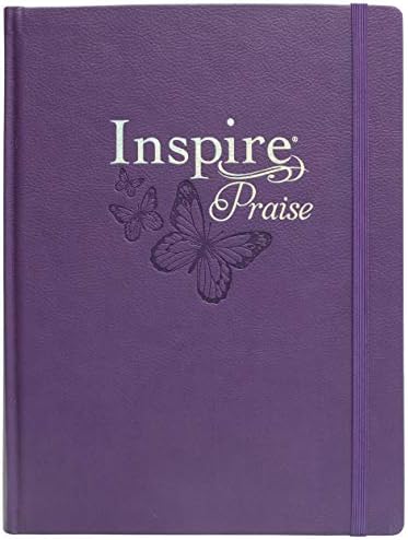 Inspire PRAISE Bible Large Print NLT, Filament Enabled (Hardcover LeatherLike, Purple) by New Living Translation