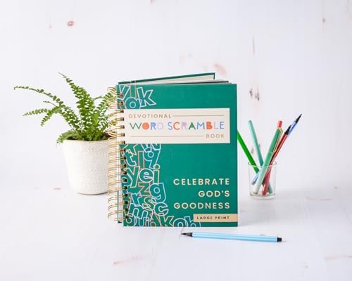 Celebrate God's Goodness: Devotional Word Scramble Book (70 Daily Devotions and Word Scrambles to Refresh Your Spirit) – The Perfect Gift for Christian Women (Faith Inspired Creativity) by DaySpring