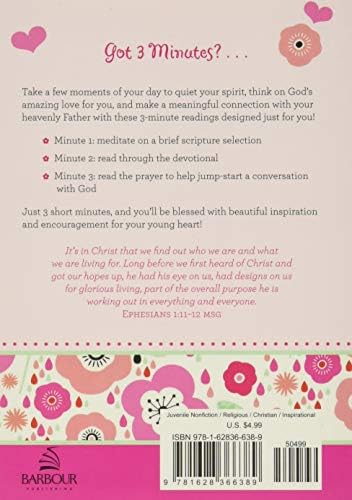 3-Minute Devotions for Girls: 180 Inspirational Readings for Young Hearts by Janice Hanna