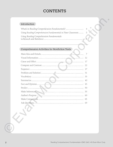 Evan-Moor Reading Comprehension Fundamentals, Grade 1 by Evan Moor