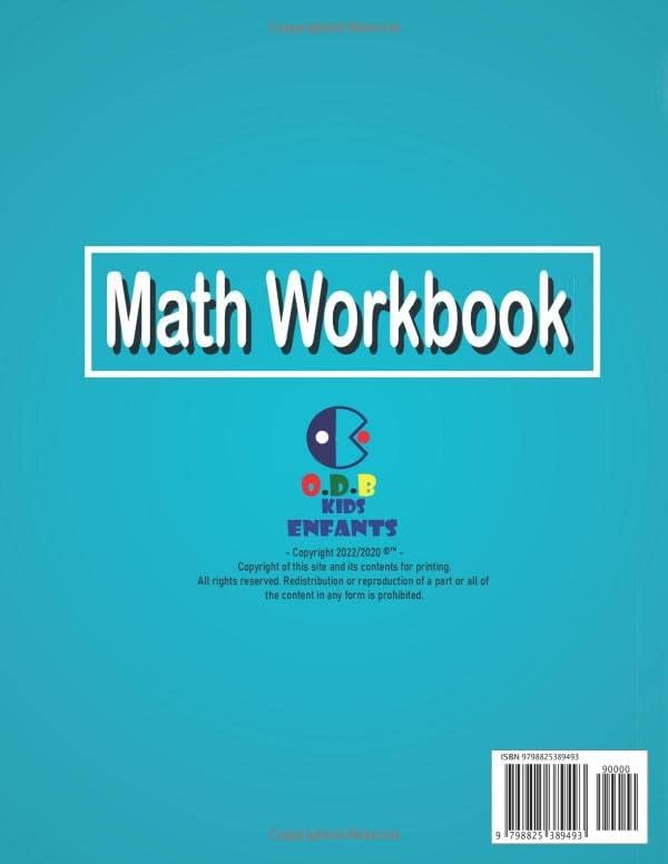 Smart Summer Math Workbook grade 1-2: 100 day of Math - Math workbook for learning:fractions-adition subtraction (1-2 digit)-multiplication (1-2 ... time-number patterns Grade 1-2 / Ages 6+ by adame printing