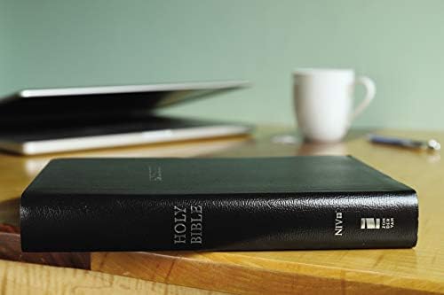 NIV, Reference Bible, Giant Print, Leather-Look, Black, Red Letter, Comfort Print by Zondervan