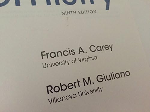 Organic Chemistry, 9th Edition by Francis Carey