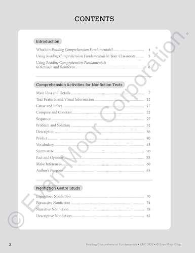 Reading Comprehension Fundamentals, Grade 2 by Evan-Moor Educational Publishers
